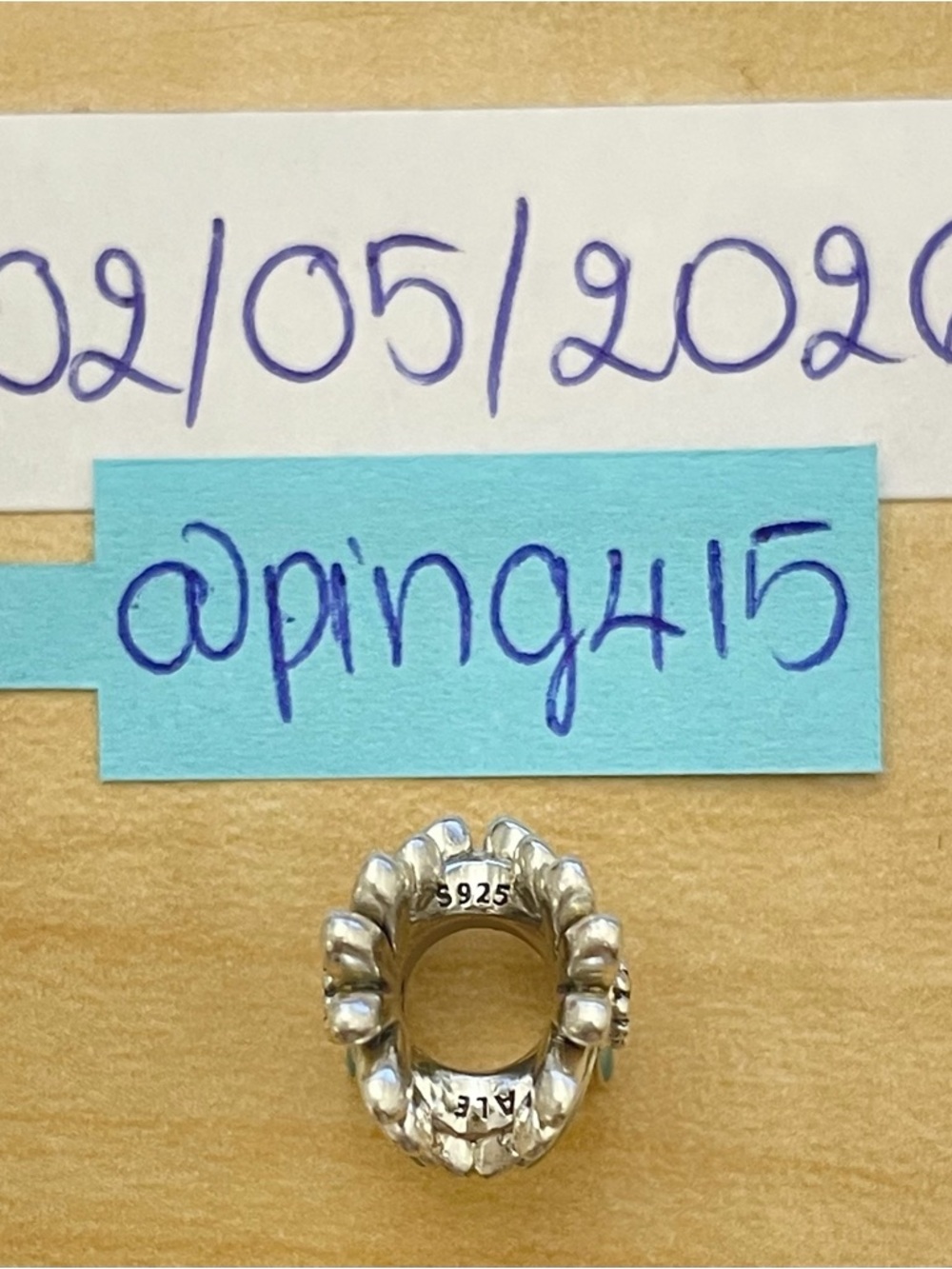 Pandora Blue Green Daisy Flower Charm - Picture 10 of 16
